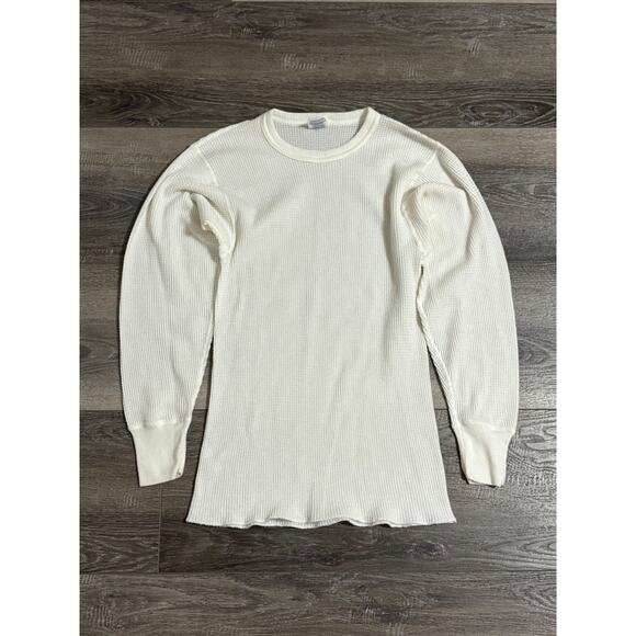 Vintage 90s J.E. Morgan Long Johns Thermal Long Sleeve Made In USA - Men’s Large - Picture 1 of 6